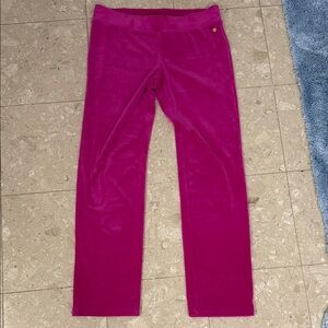 Vibrant Pink Lily Pulitzer Velour Track Pants